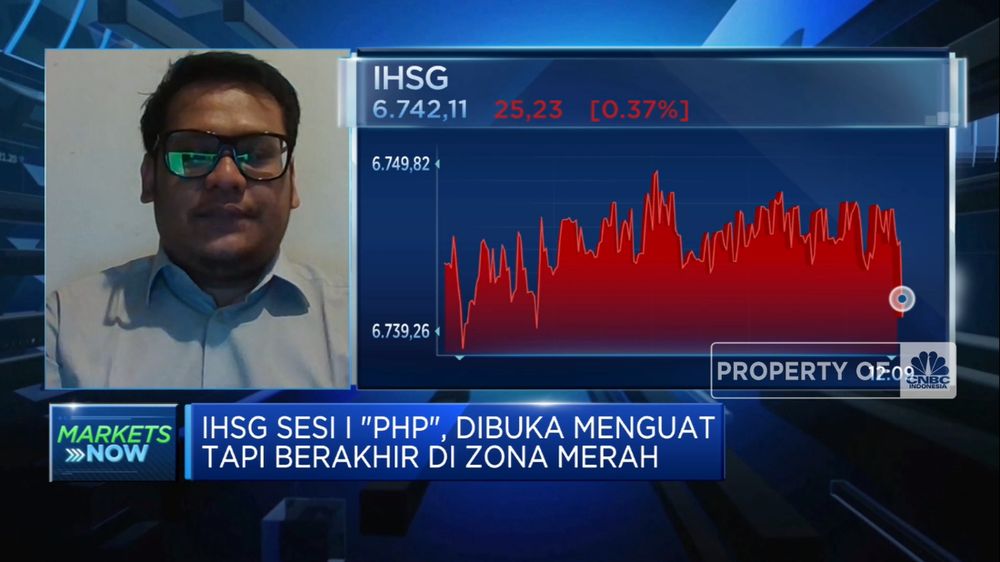 IHSG Terkoreksi! Sesi I Berakhir di Zona Merah 1 IHSG Terkoreksi! Sesi I Berakhir di Zona Merah